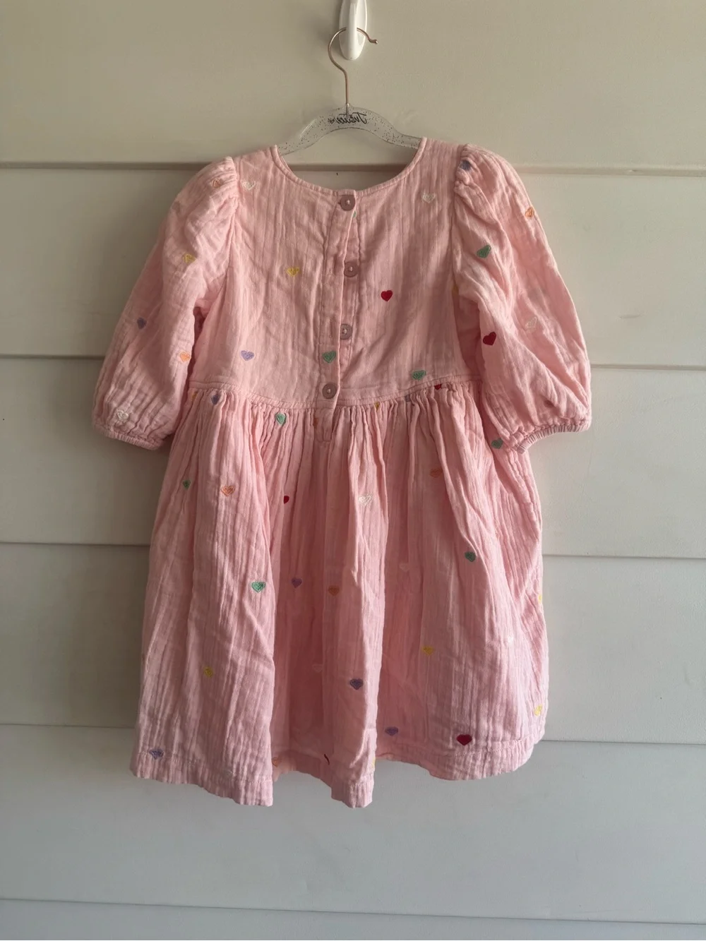 Pink Chicken Girls 100% Cotton Dress Sz 7years
